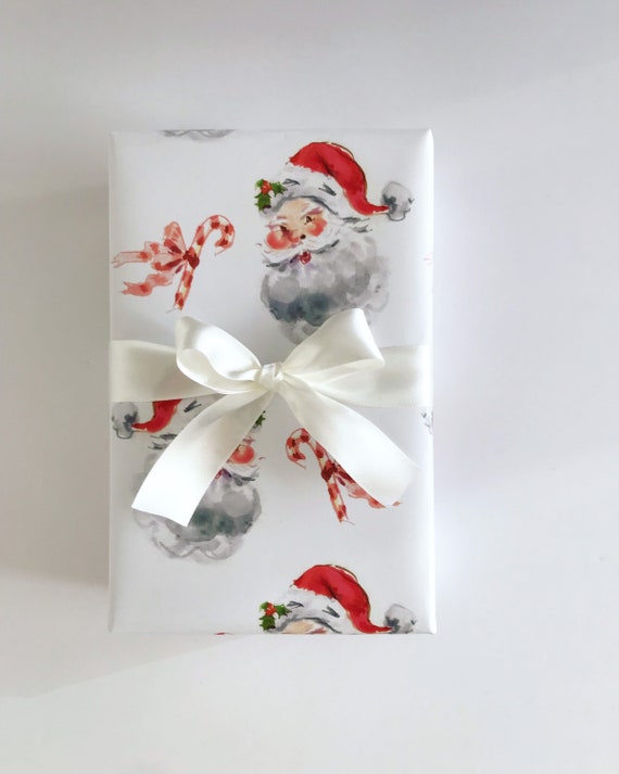 Kraft Paper Gift Wrap Christmas Wrapping Paper Santa Claus