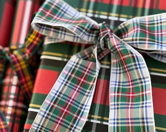 Wrapping Paper: Red Tartan {Gift Wrap, Birthday, Holiday, Christmas}