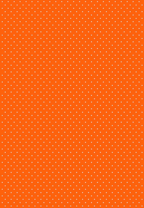 Wrapping Paper: Orange Pin Dot gift Wrap, Birthday, Holiday, Christmas -   Sweden
