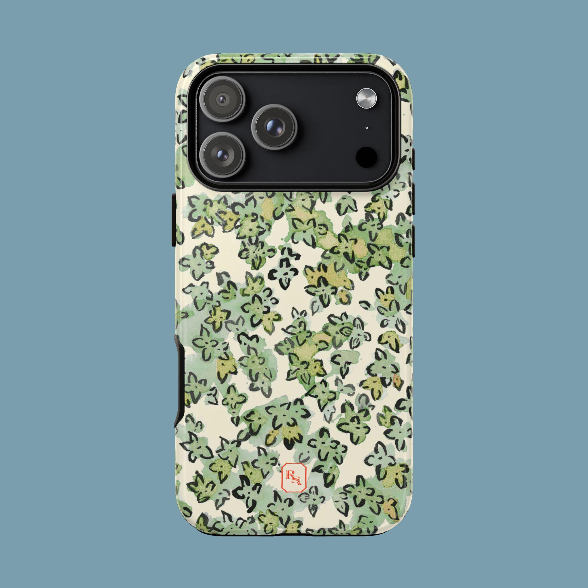 グリーンアジサイコンフェッティスマホケースアクセサリー、頑丈な