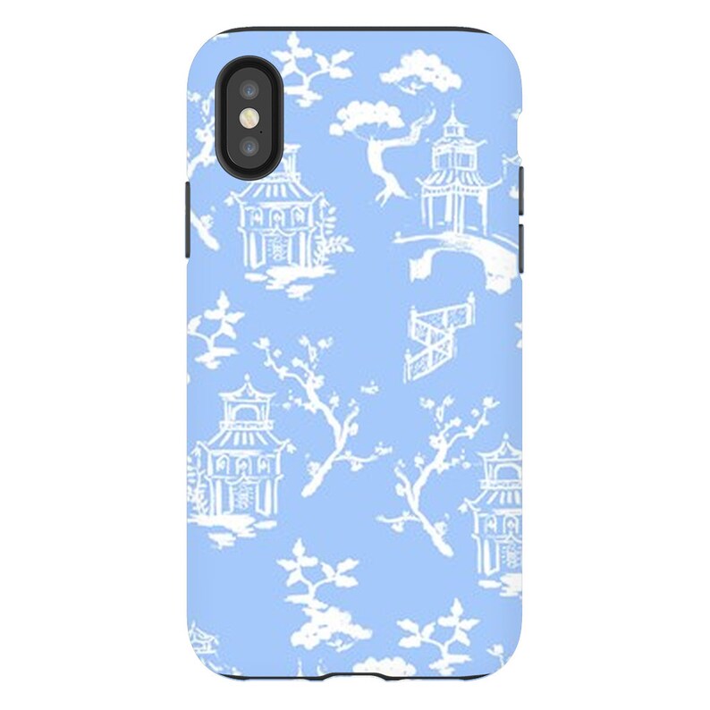 Blue Pagoda iPhone Case