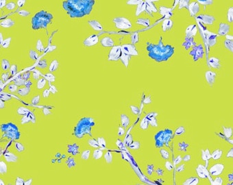 Wrapping Paper: Chartreuse Chinoiserie {Gift Wrap, Birthday, Holiday, Christmas}