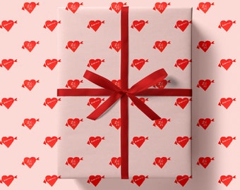 Lovestruck Pink Wrapping Paper