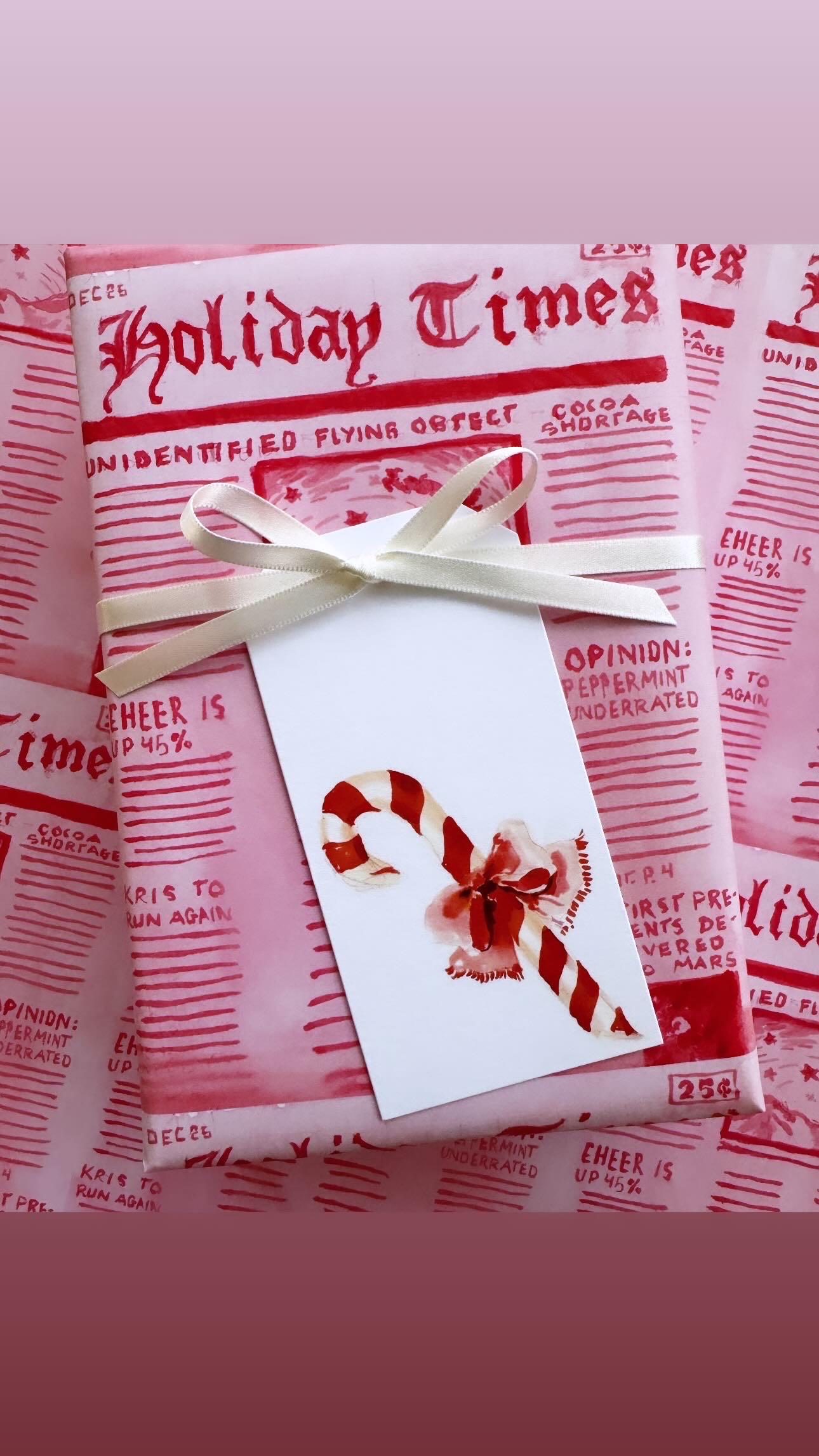 Wrapping Paper Time Wrapping Paper Holiday Times {gift Wrap, Birthday, Holiday, Christmas ...