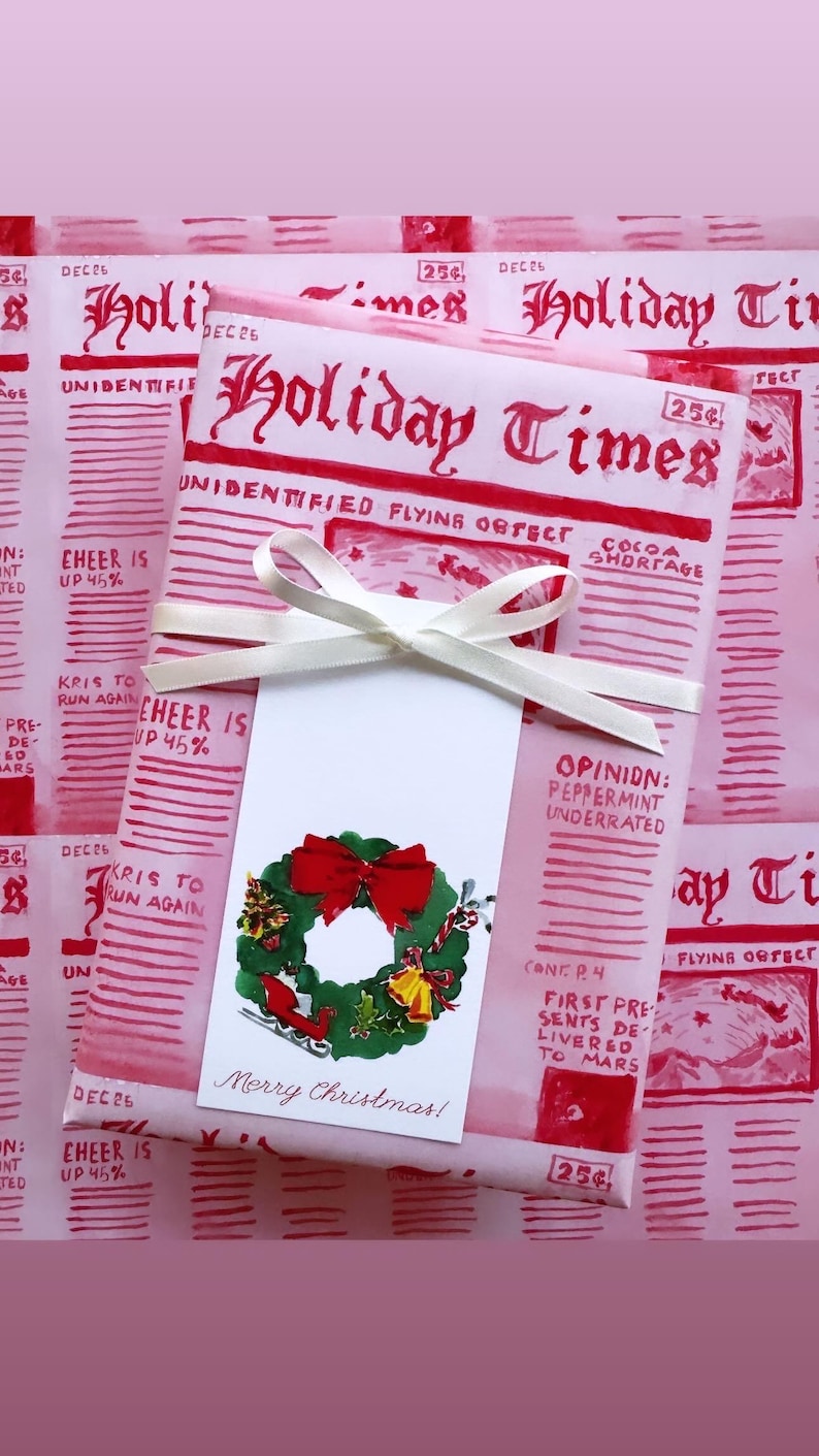 Wrapping Paper Time Wrapping Paper Holiday Times {gift Wrap, Birthday, Holiday, Christmas ...
