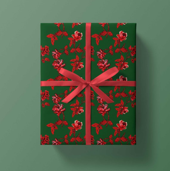 Blooming Roses Gift Wrapping Paper Blooming Roses Gift Wrapping Paper