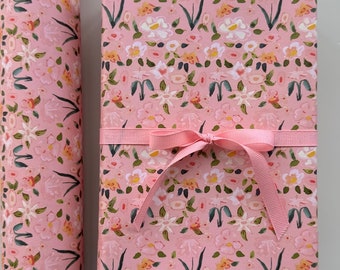 Wrapping Paper: Pink Millefleur {Wrapping Paper} {Gift Wrap, Birthday, Holiday, Christmas}