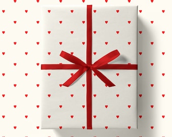 Miniature Heart Dot Wrapping Paper