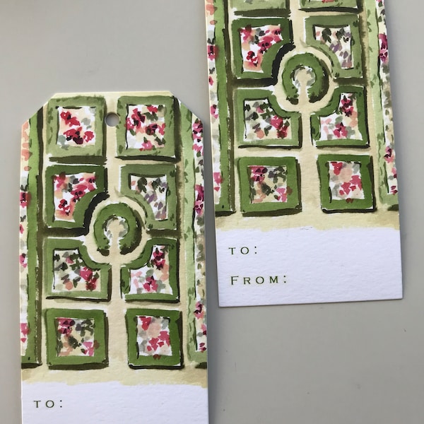 Gift Tag: English Garden {Gift Tag, Christmas, Holiday, Party}