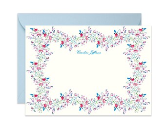 Manon Floral Border Stationery Classic Size (A7)