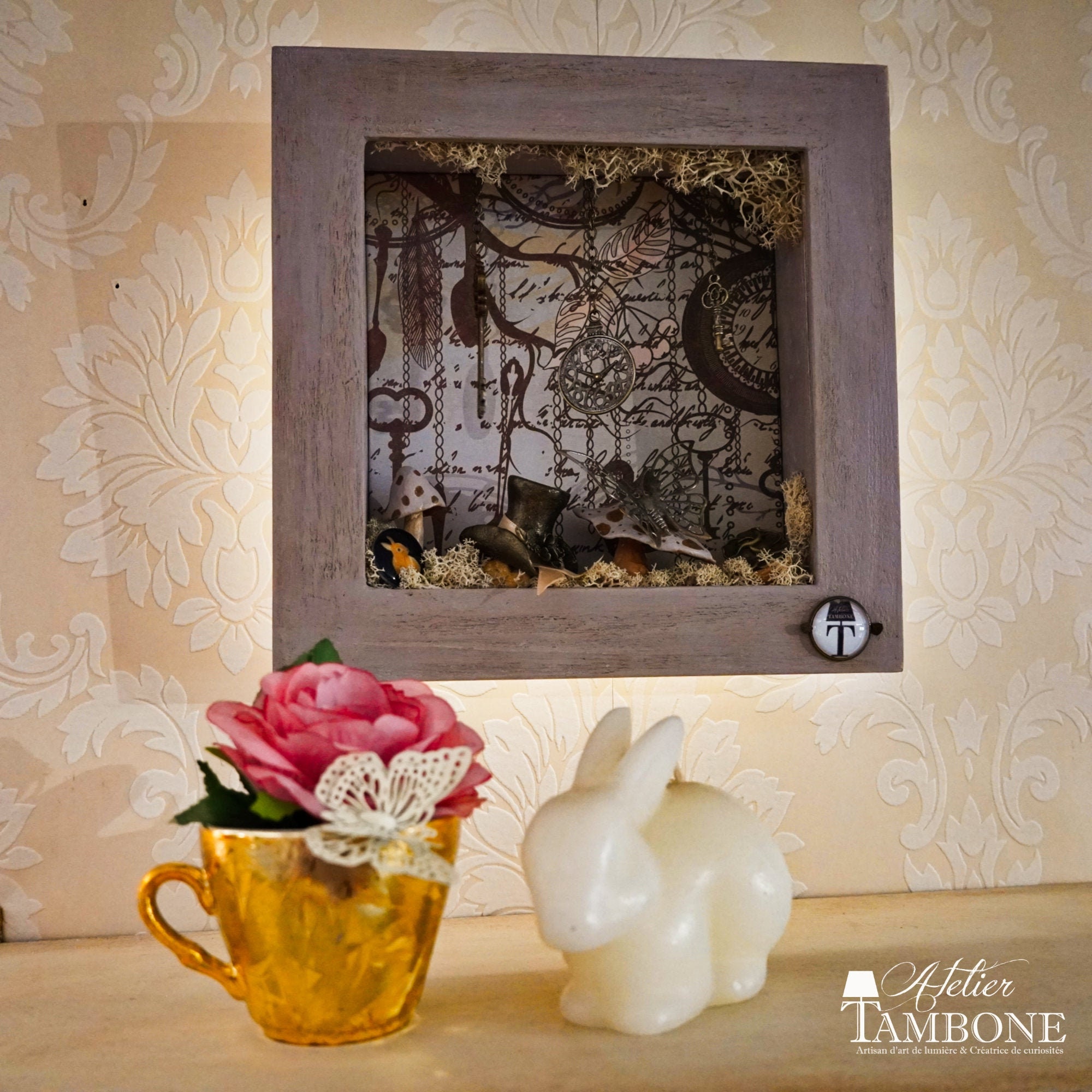 Cadre Lumineux Alice in Wonderland