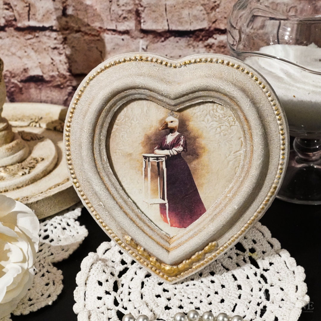 Cadre Animaux en Costume - Déco Victorienne Dame Canard, Reine Canard