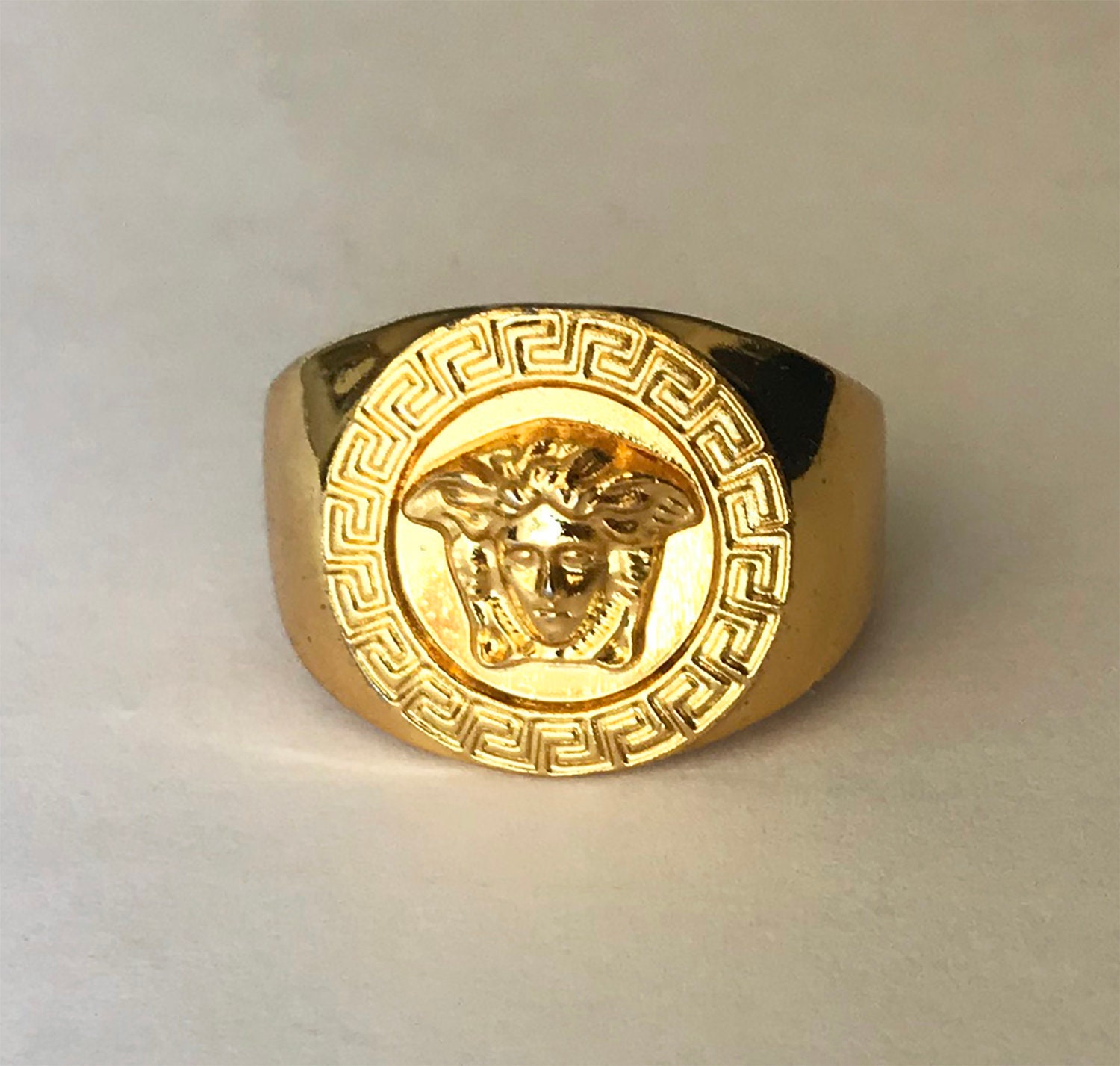 Versace Ring Gold / Anillo Versace Oro - Etsy Finland