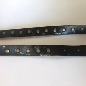 ANN DEMEULEMEESTER Belt Vintage Belt Leather Studded Belt Authentic Gothic Style Made in Italy Belt Bronze Color Size M Collectible Rare image 7