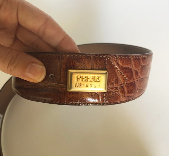 2000s Gianfranco Ferré Leather Belt