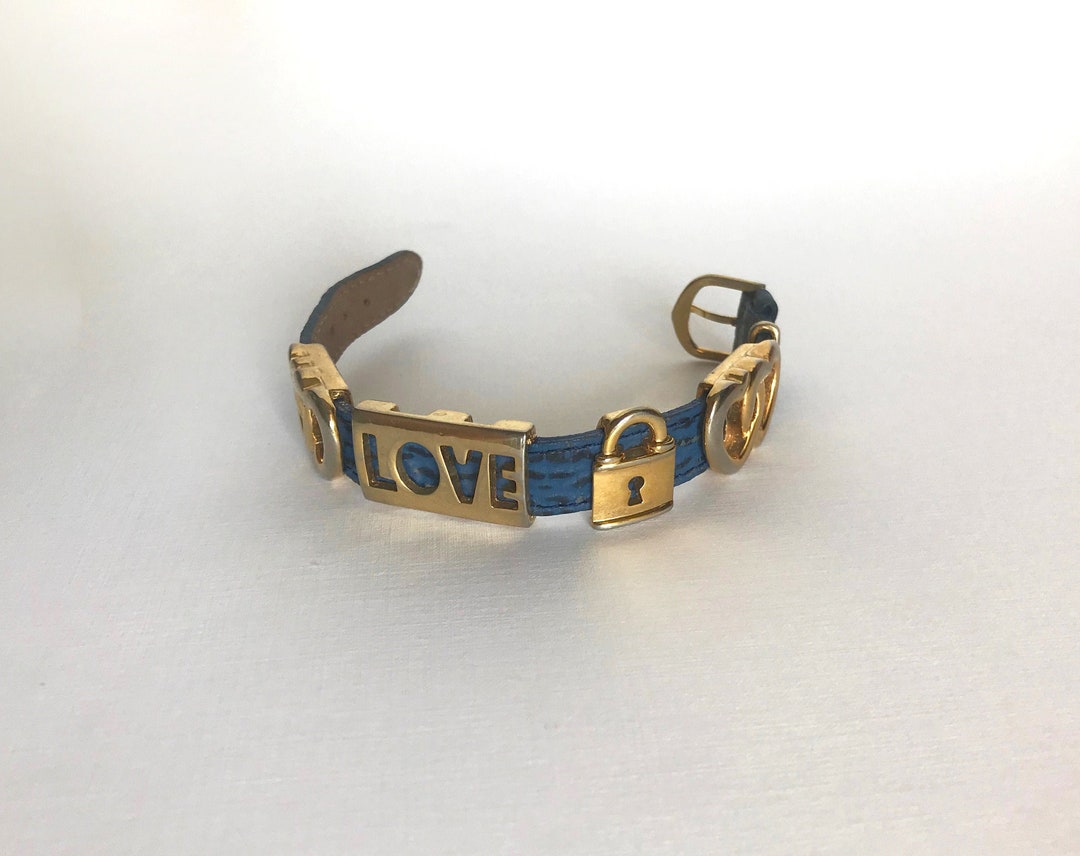 Bracelet à Breloques Superbe Occasion - Marque Jacky De G - Métal Doré Et Perles