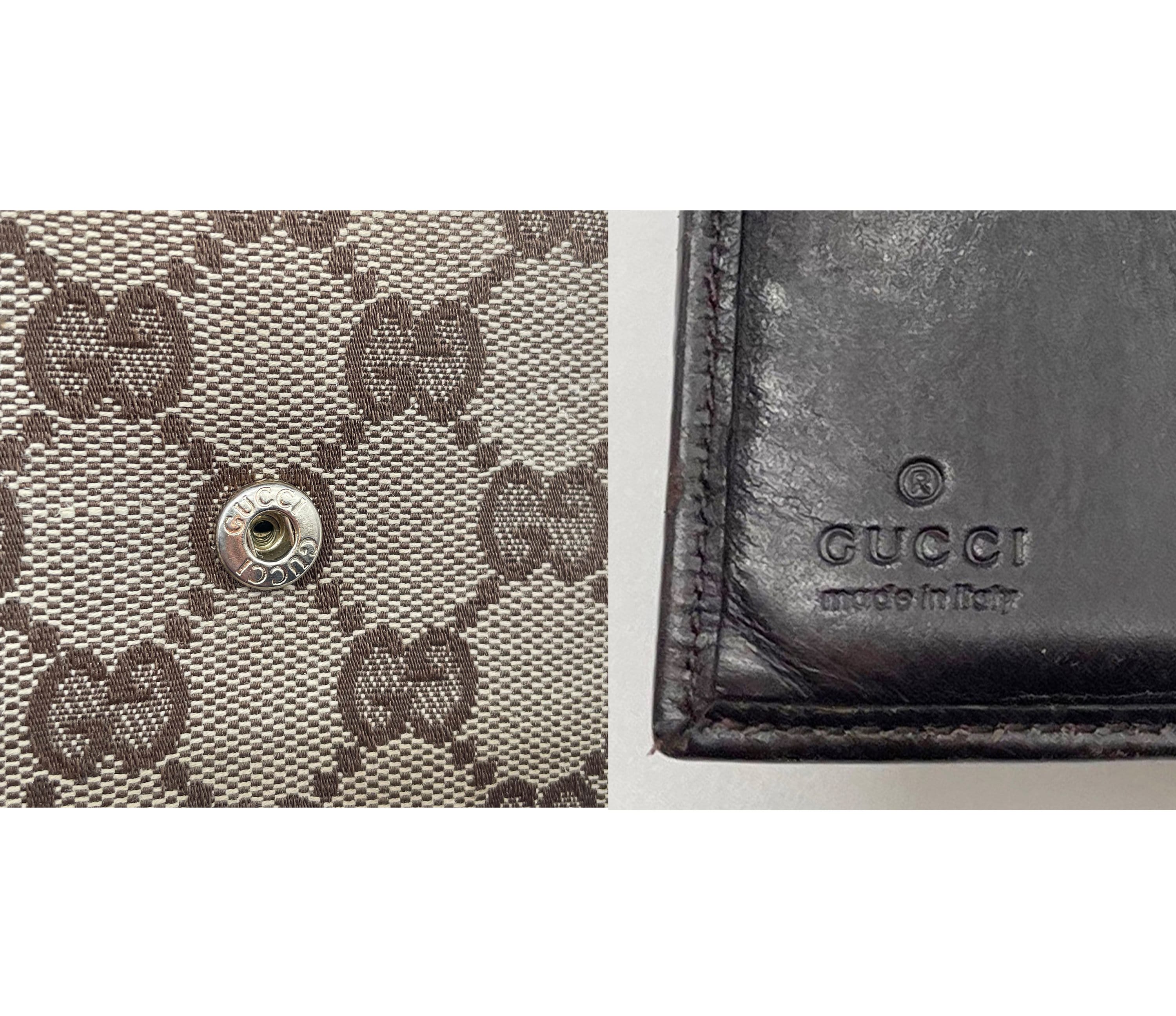 GUCCI Wallet Vintage Gucci Authentic GG Monogram