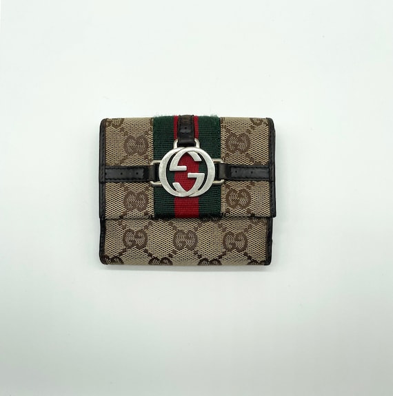 Authentic Repurposed Gucci Wallet keychain