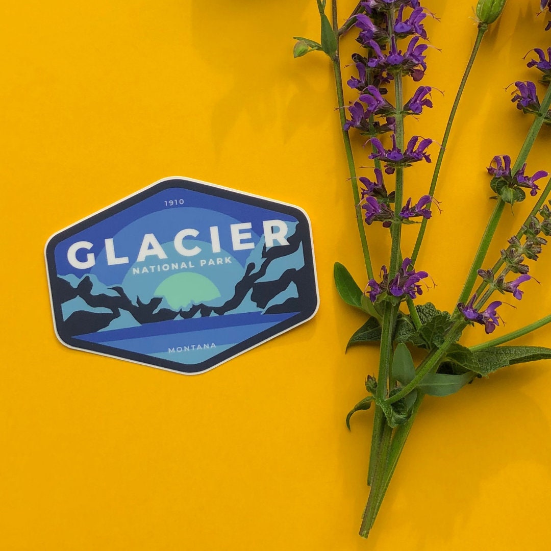 Glacier National Park Sticker - Etsy