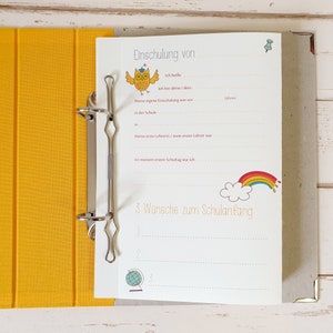 Set zur Einschulung Gästebuch + Freundebuchseiten