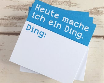 Ein Ding Haftnotizen Post it