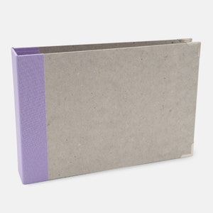 A5 album landscape format with colored linen spine and 2-fold mechanism as a layflat folder. image 3