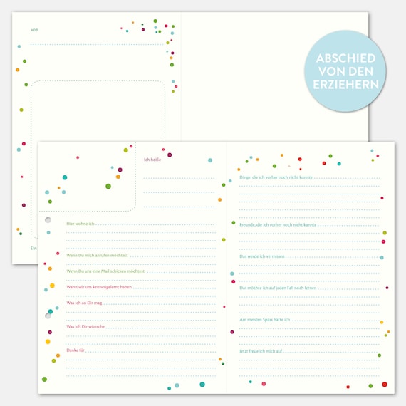 Abschiedsgeschenk Danke Liebe Erzieherin Album