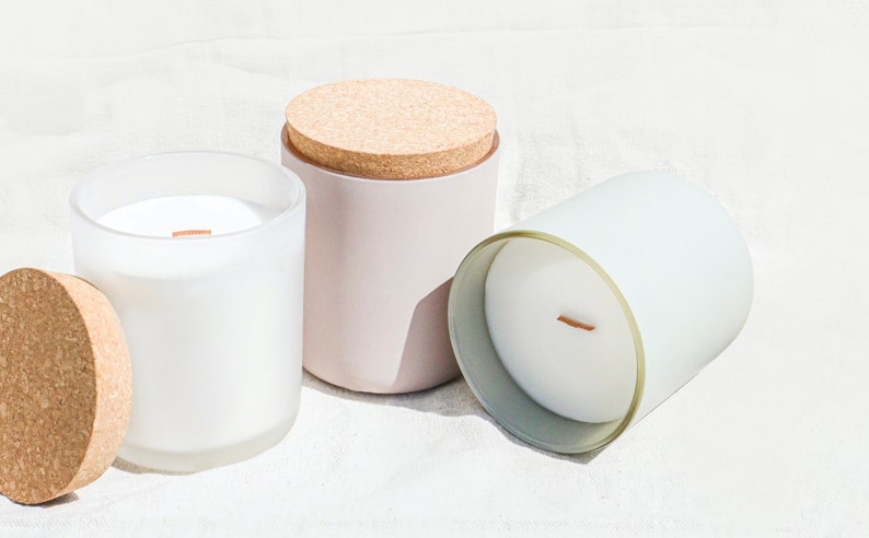 NEW Natural Cork Candle Lids Fits all Aura Candle Vessels | Etsy
