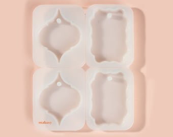 Ornate Shape 4 Cavity Silicone Mold