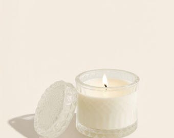 10.5oz Crystal Glass Candle Vessel with Lid for Candle Making: Luxury Candle Jar