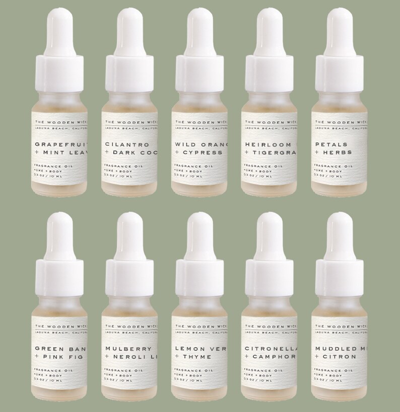 CITRUS HERBS Fragrance Oil Sample Kit Ten Unique Fragrance Etsy