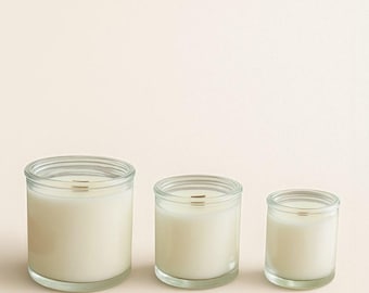 Nova Glass Candle Vessel with Lid for Candle Making: Luxury Candle Jar