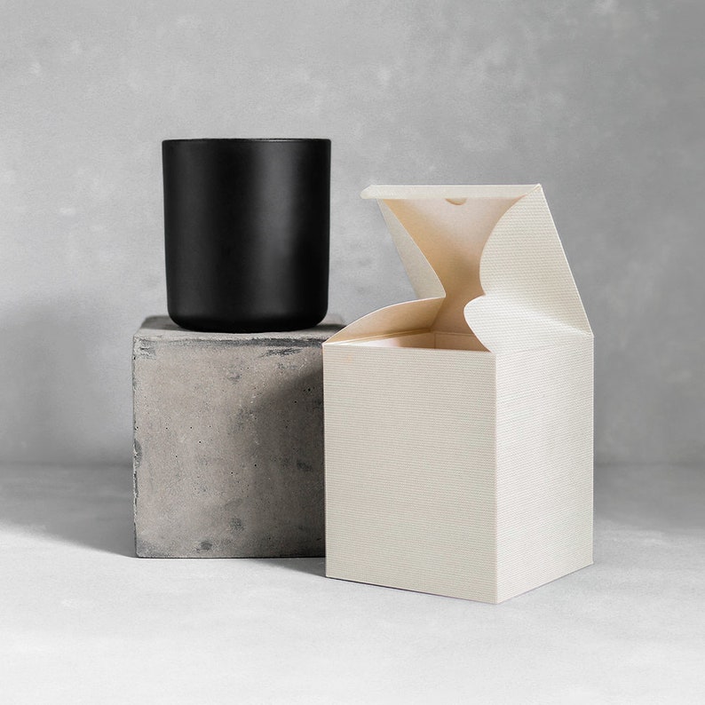 Luxury Linen Candle Gift Boxes for Homemade Candles DIY Gift Etsy