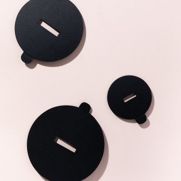 Eco Matte Black Candle Dust Covers - Wood Wick