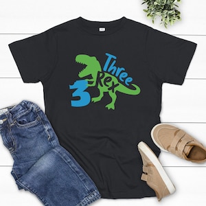Three Rex Shirt, Three Rex Birthday Shirt, Three Rex Birthday Party, 3 Rex Shirt, 3 Rex Birthday, 3rd Birthday Shirt Boy Dinosaur