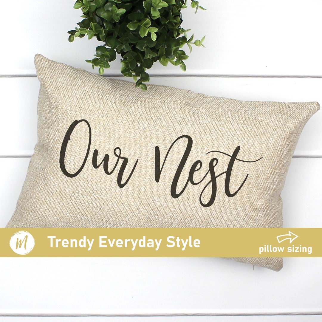 Our Nest Decor, Our Nest Pillow Cover, Our Nest Lumbar Pillow