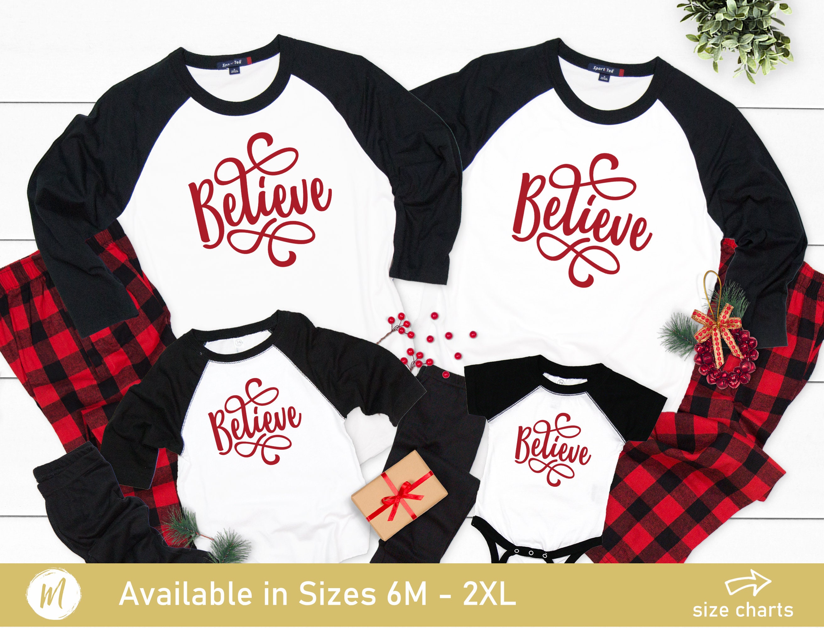 Believe christmas pajamas hotsell