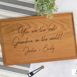 Grandma Cutting Board Personalized, Charcuterie Board Custom Cutting Boards, Nana Gift For Her, Birthday Gift For Grandma Kitchen Decor