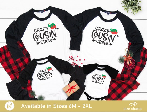 Crazy Cousin Crew Pajamas Sets Christmas Pajamas for Cousins Christmas Cousin Pajamas Cousin Matching Christmas Pajamas Cousin Crew Pjs Etsy