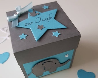 Explosionsbox zur Taufe/Geburt,Geldgeschenk Taufe