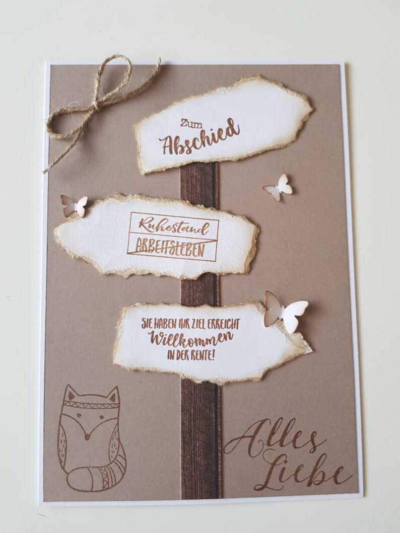 Karte zum Abschied Rente Ruhestand groß DIN A5 | Etsy Karte zum Abschied Rente Ruhestand groß DIN A5 | Etsy