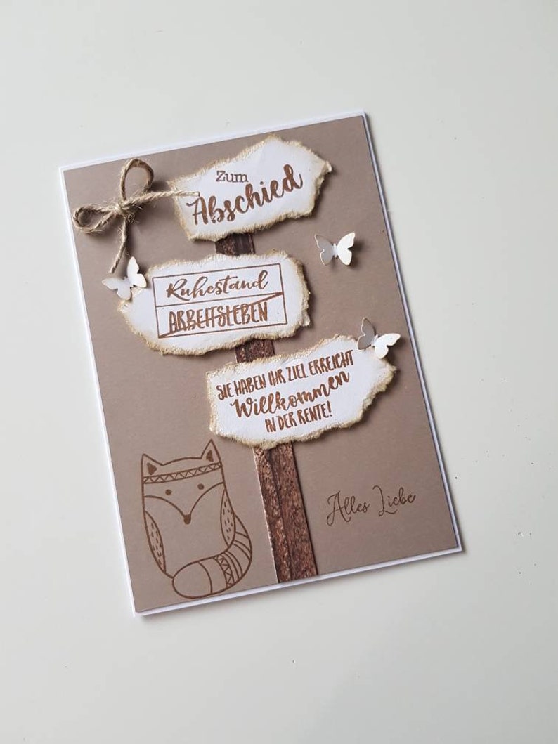 Karte zum Abschied Rente Ruhestand groß DIN A5 - Etsy.de