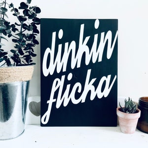 Dinkin Flicka Wall Decor / The Office TV Show / The Office Quote Signs / Funny Office Decor / The Office / The Office TV Show Decor