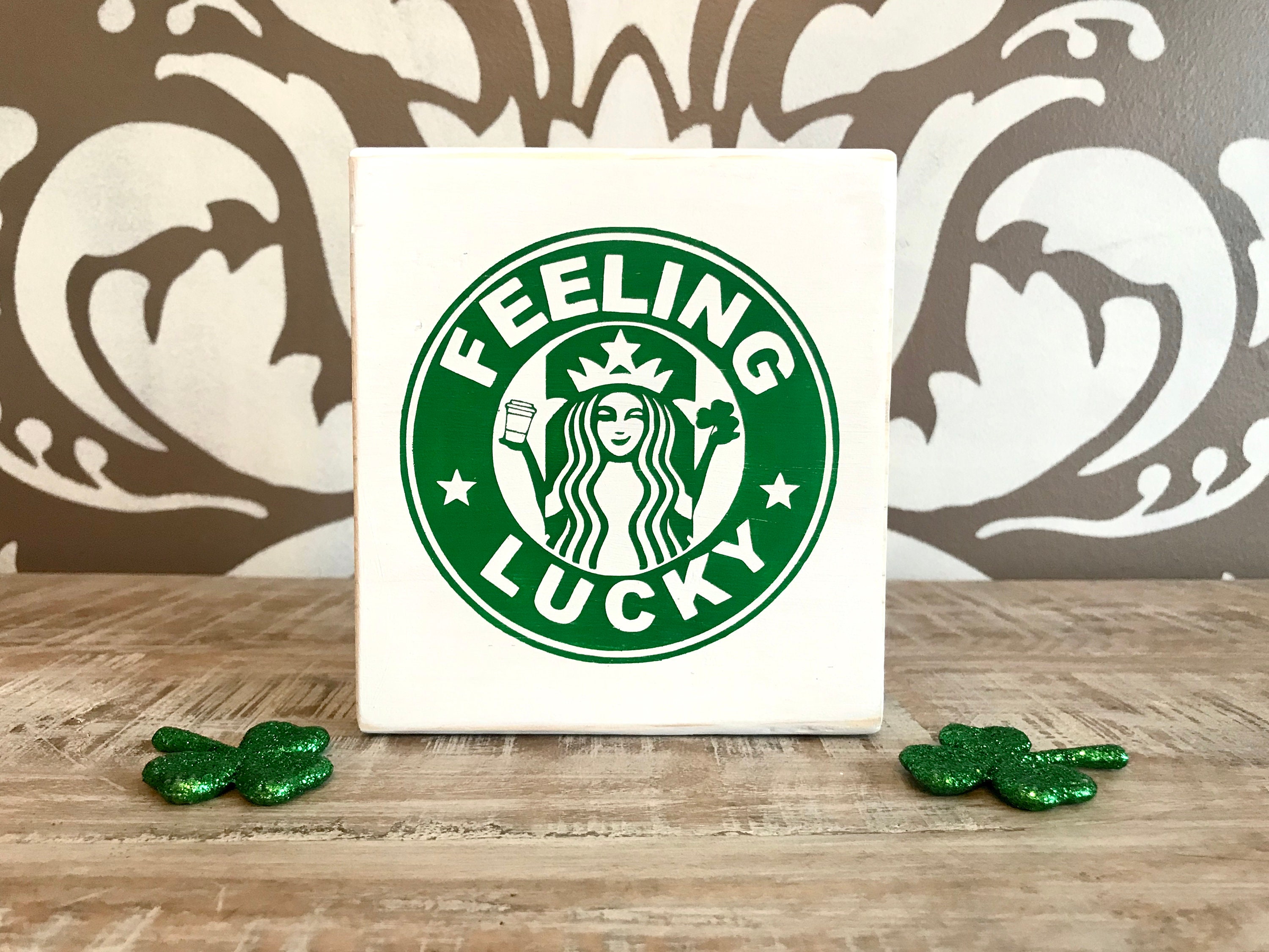 Starbucks St. Patricks Day Decor Starbucks Mini Sign St. Etsy