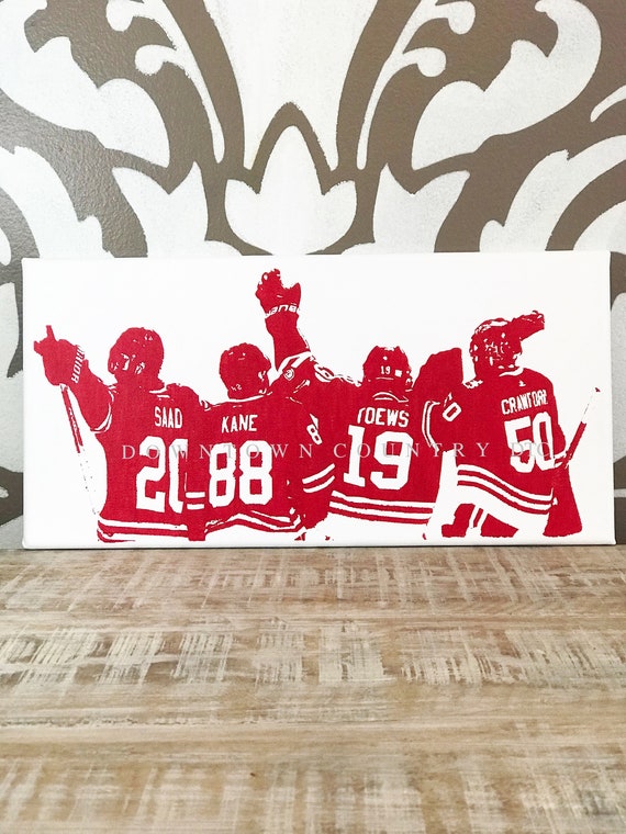 Chicago Blackhawks Art Blackhawks Art Blackhawks Decor Etsy