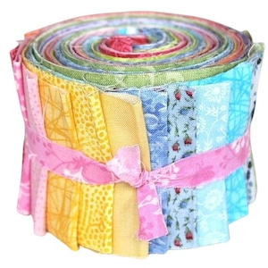 Jelly Roll  Pastell  - 20 Stk  je 2,5" x 43" - aq146
