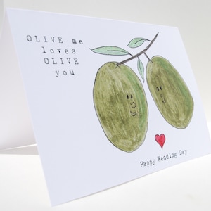 Carte de mariage Olive