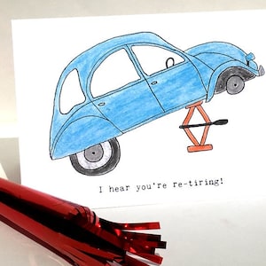 Carte de retraite de voiture