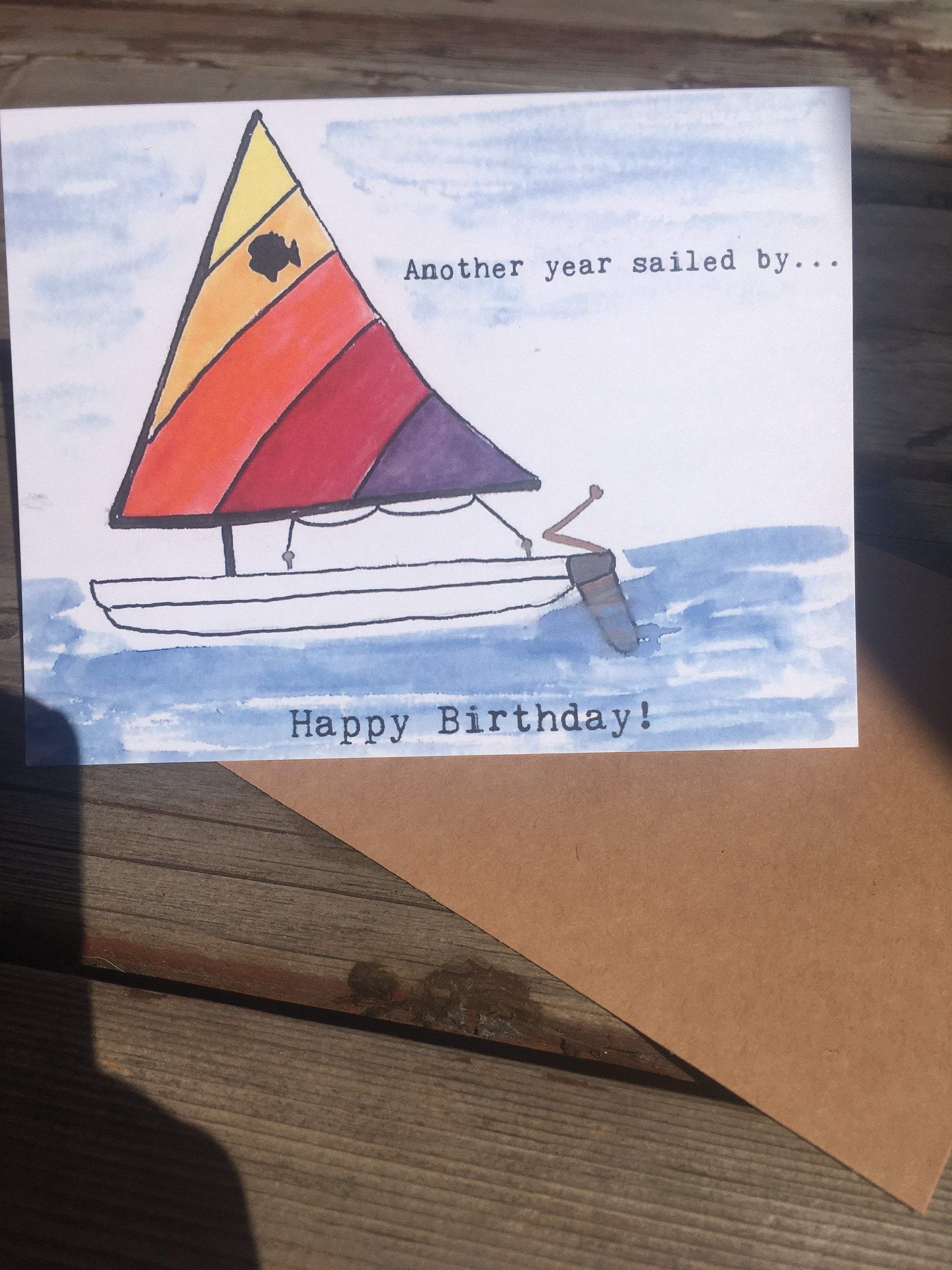 Sailing Birthday Card Etsy