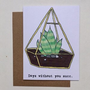 Tarjeta de planta suculenta
